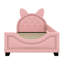 Upholstered Daybed With Carton Ears Shaped Headboard-1642974877