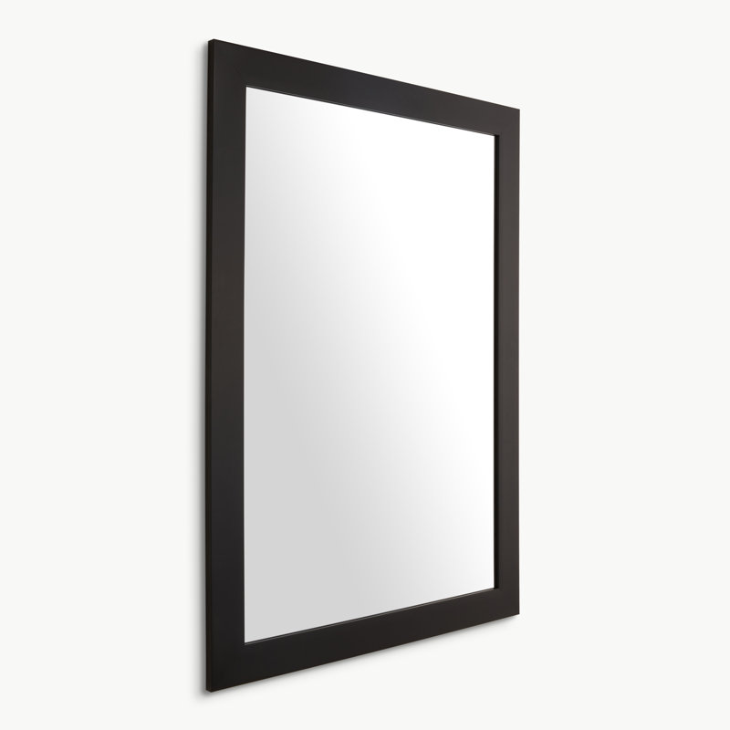 Miroir Laurel noir mat, Noir