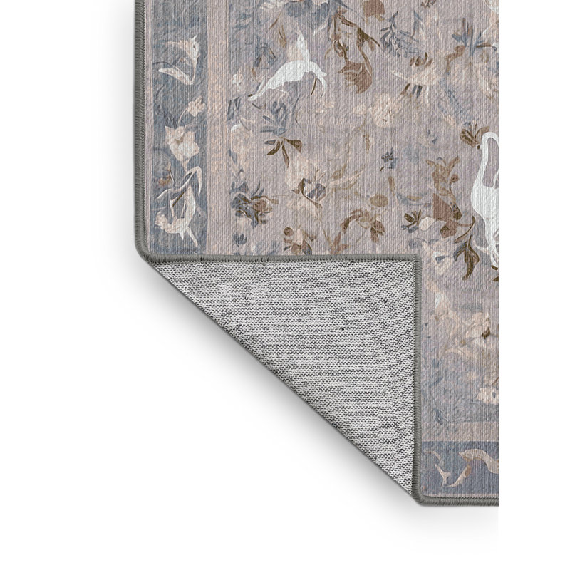 Machine Washable Gray Area Rug
