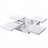Square Marble Veneer Coffee Table