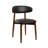 Upholstered Solid Wood Dining Side Chair-608495897