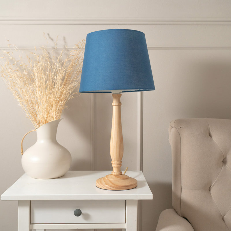 Annum Wood Table Lamp, Natural, Beige, Yes