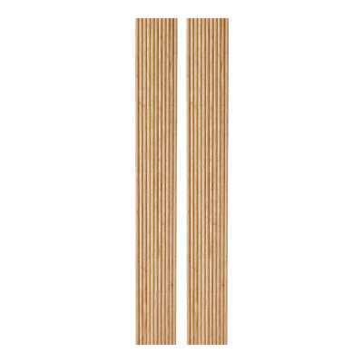 2 Pack Of Fluted Flexible Wood Wall Panels | Decorative Panels For Walls & Ceilings | 3D Slat Wood Wall Panels | Interior Design Wood Panels For Walls | (Total Coverage: 94.49" X 23.5")