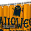 Rideau de douche orange avec 12 crochets Halloween-24469114