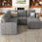 Rafael Velvet Chenille U Shaped Modular Sectional Sofa Apartment Pull Out Sofa Bed Sleeper Corner Sofa With Storage Ottoman-101956834