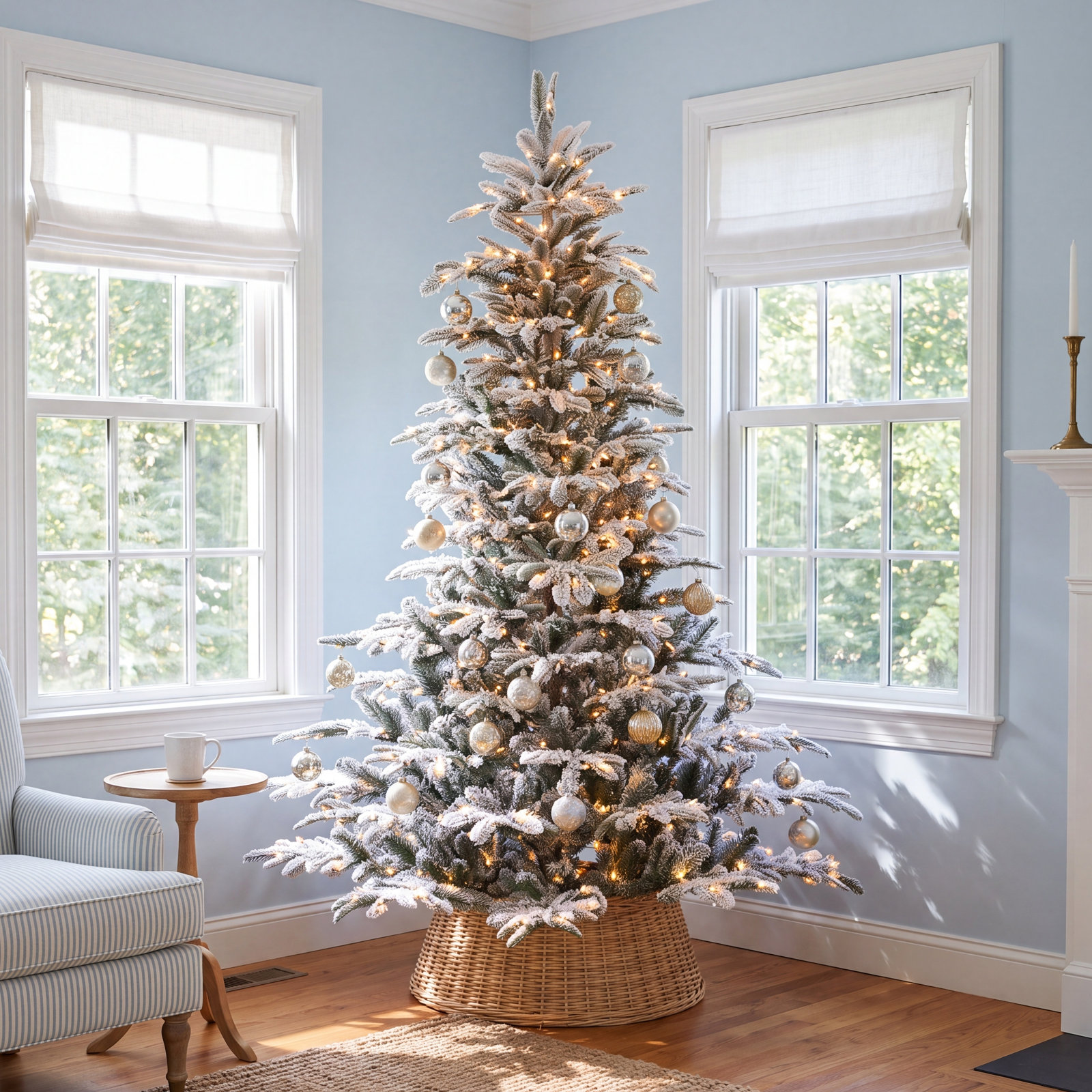 Aspen Frosted 7.5' Pre-Lit Fir Christmas Tree