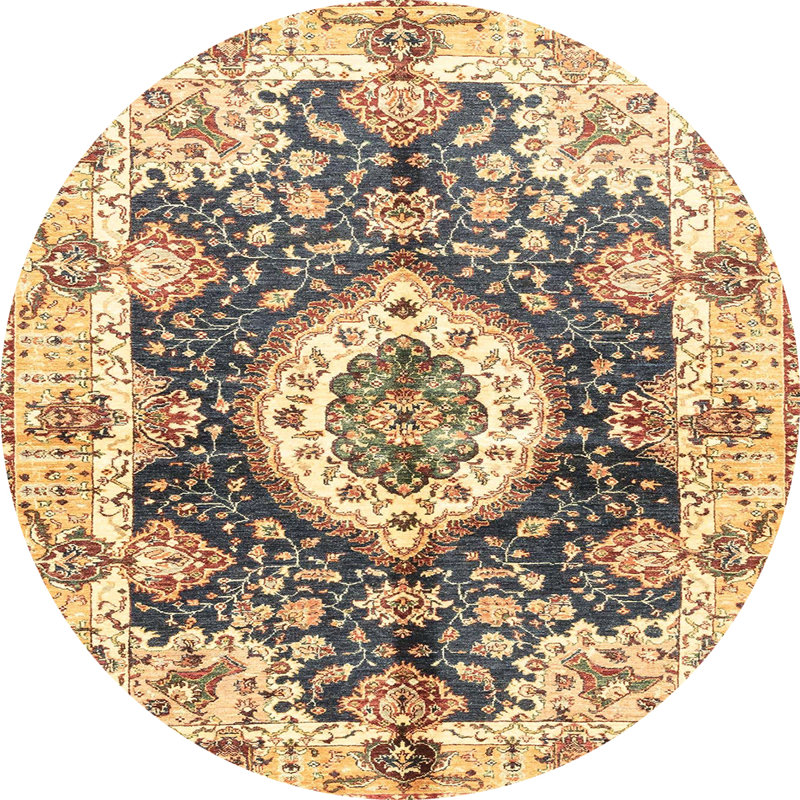 Tapis abstrait moderne 3293, Rond 5 pi