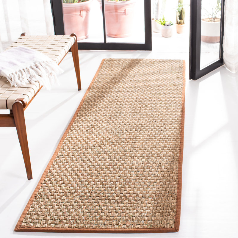 Delapena Solid Colour Hand Woven Area Rug, Runner 76 x 244 cm