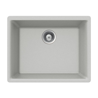 Houzer 24 in Thunder Granite Composite Undermount Single Bowl Kitchen Sink - G-100U THUNDER