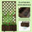 Garden Bed,Wooden Raised Garden Bed Planting Planter Box with Trellis and Drain Holes