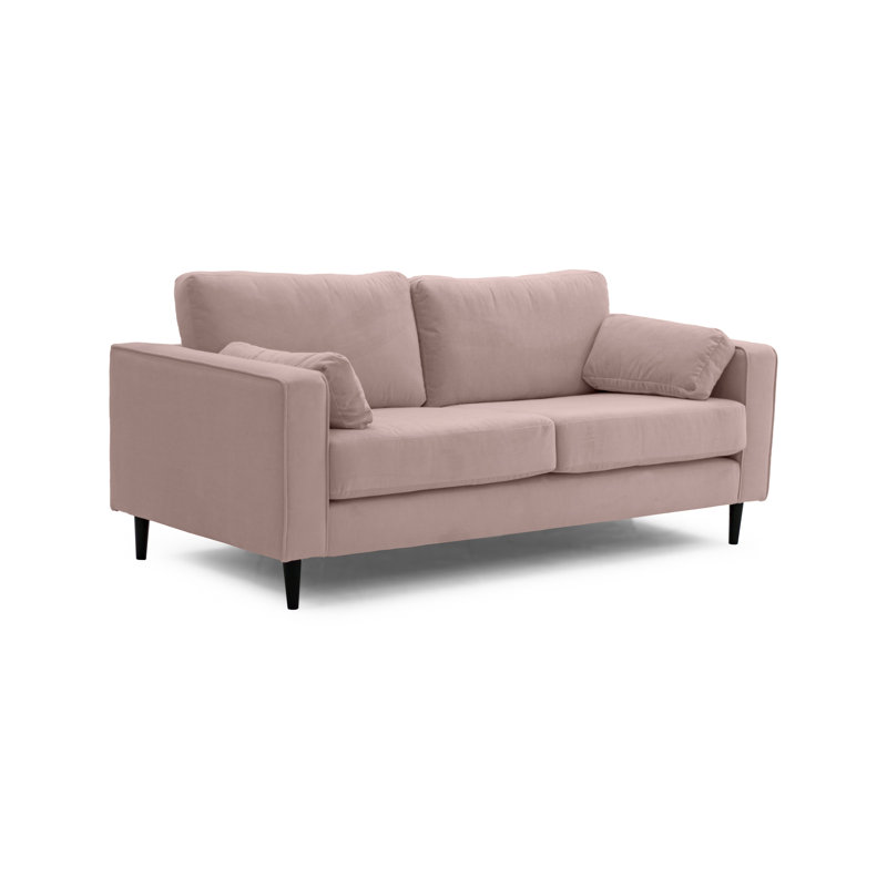 Millerville Velvet Sofa, Pink, 93"H x 140"W x 93"D