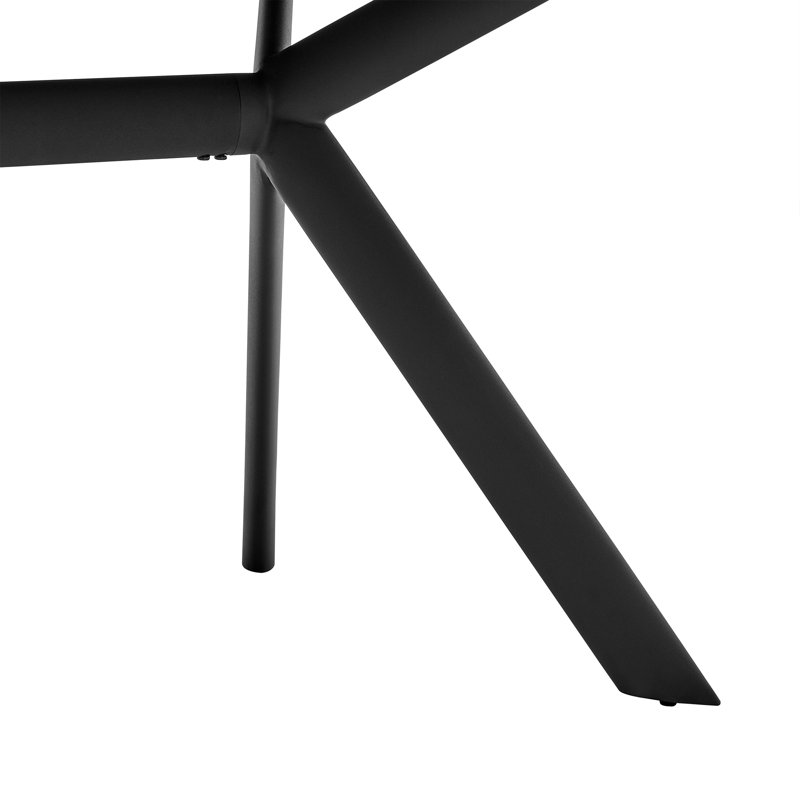 Barri Metal Base Dining Table, Light Gray