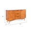 Buffet Anara avec 2 portes d'armoire, bois Mindi brun