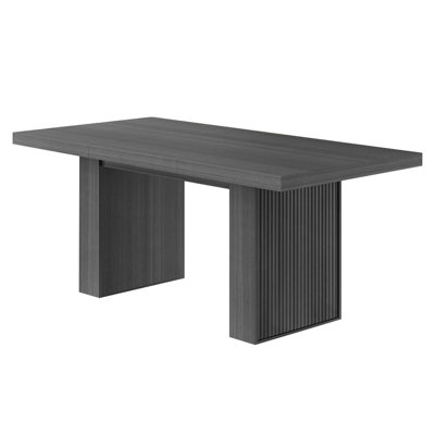 70.8" Large Dining Table with Storage, Modern Wood Dining Table for 6–10, Kitchen & Dining Room Table by Latitude Run