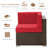 Wicker/Rattan 6 - Person Seating Group With Cushions-1444886564