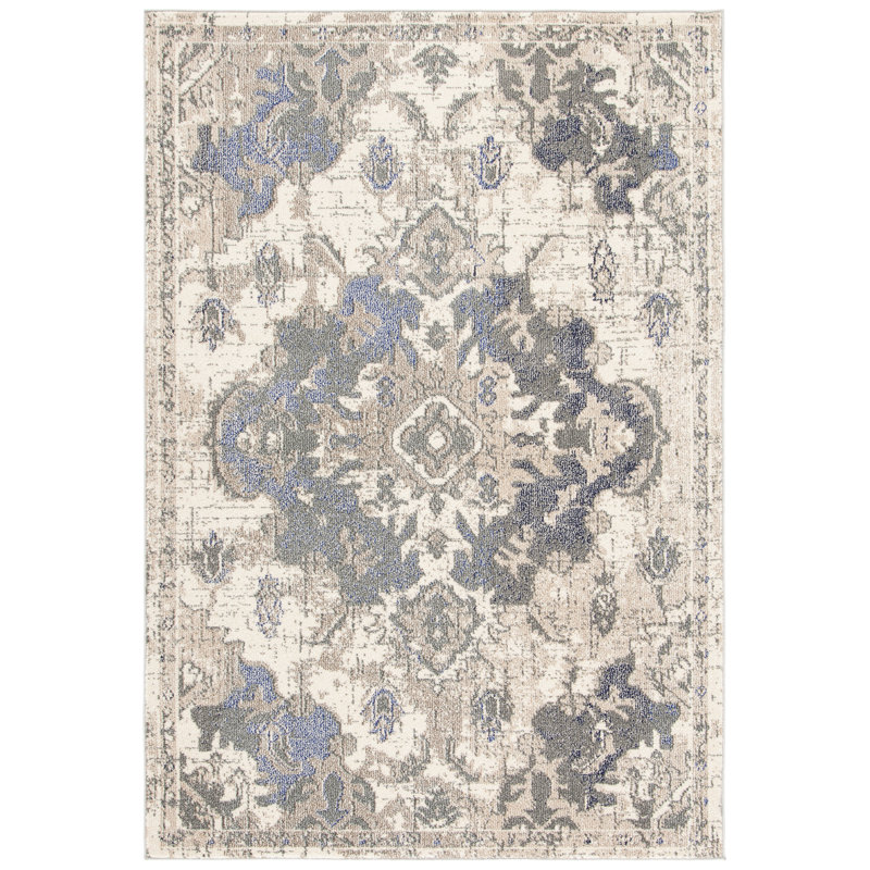 Kimberley Oriental Beige Area Rug, Rectangle 3' x 5'