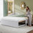 Twin Size L-Shaped Upholstered Daybed with Pop-Up Trundle for Compact Spaces-809493138