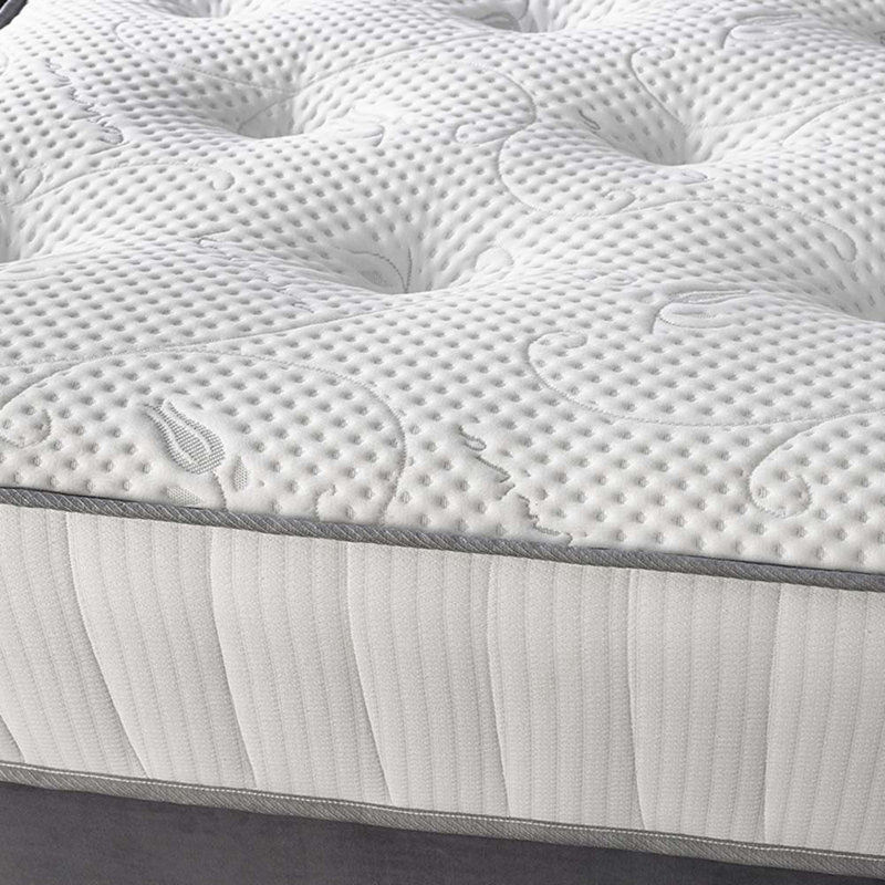 Boutique Pocketsprung Divan Bed Set, Ochre, Double (4'6), 2 Drawers