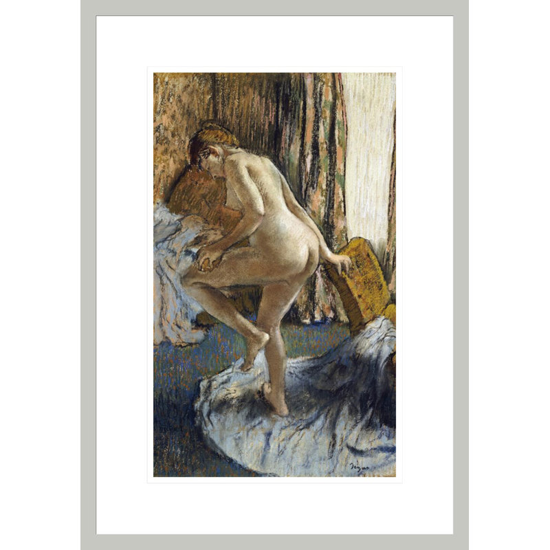 «After The Bath» par Edgar Degas, impression giclée sur cadre, 21.75" H x 15.36" W