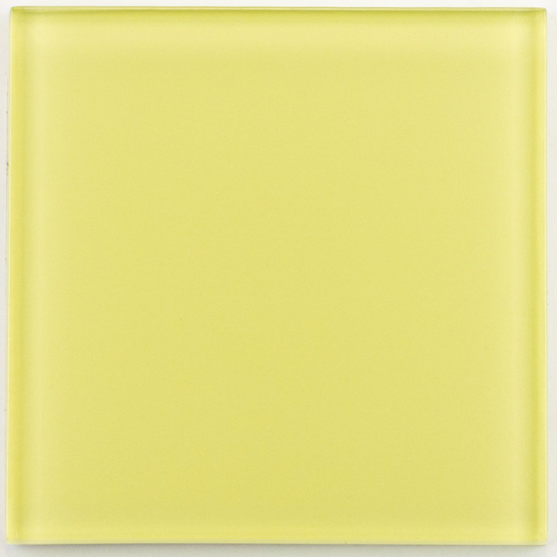 Torch Song 4'' W x 4'' L Glass Singular Tile, Lemon