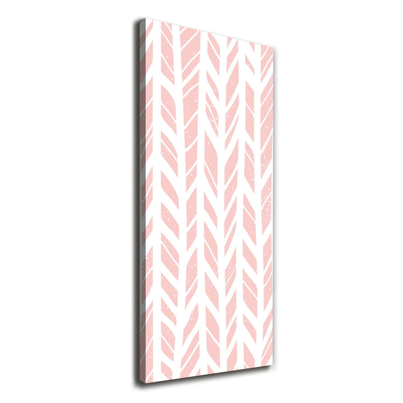 Herringbone Pattern - Wrapped Canvas Print