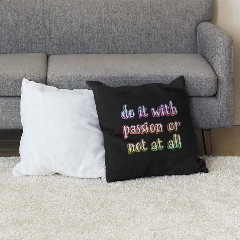 Coussin de sol inspiration passion, H 28 po x l 28 po, Arc-en-ciel