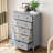 Tall 5-Drawer Dresser, Modern Wooden Chest with Deep Drawers & Metal Knobs for Bedroom, Entryway & Hallway-2045425560