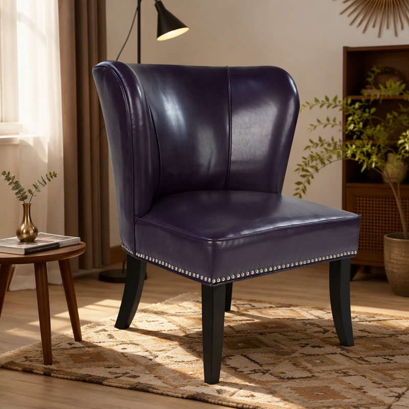 Fauteuil d'appoint 25,6 po x 27,2 po x 32,8 po en cuir PU