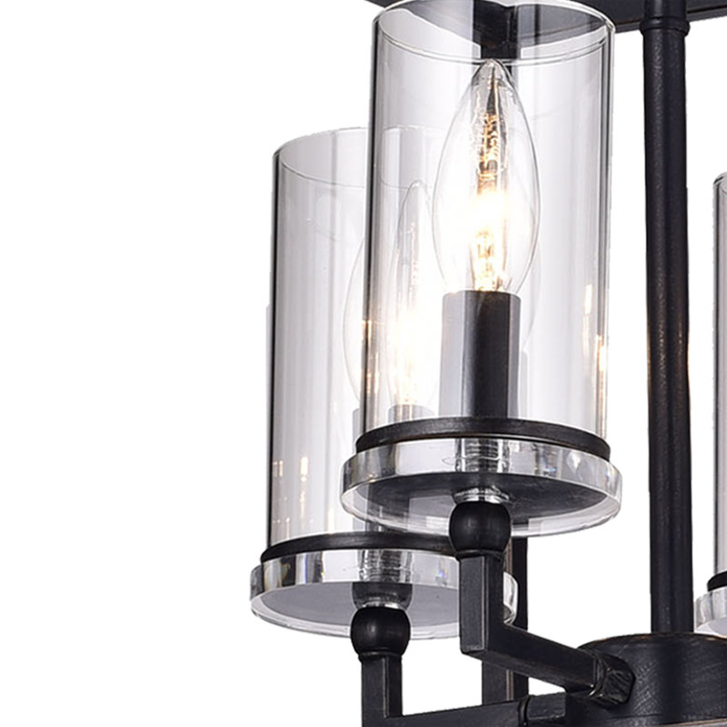 Cheverton 4 - Light Black Lantern Pendant