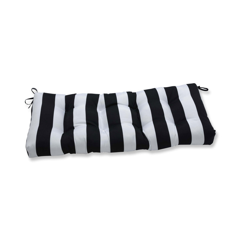 Coussin de siège intérieur / extérieur Cardoon, L 56 po, Noir