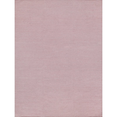 Kashmir Handmade Flatweave Light Pink Area Rug