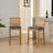 Set of 4 Solid Wood Rattan-Back Bar Stool, Matte Linen Cushion with High-Resilience Foam & S-Springs-180749666