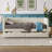 Twin Size Corduroy Daybed with Two Storage Drawers & Solid Wood Slat Frame, Beige-118614514