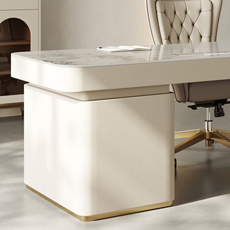 Bureau à dalle de roche antimicrobienne Original, H 29,52 po x l 78,74 po x P 27,55 po