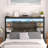 Storage Headboard With LED Lights And Charging Station-461724011-461723924