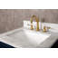 Meuble-lavabo de comptoir en marbre blanc Carrara de 30 po Doucette bleu Monarch avec robinet