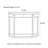Chinese-style retro simple brown console table