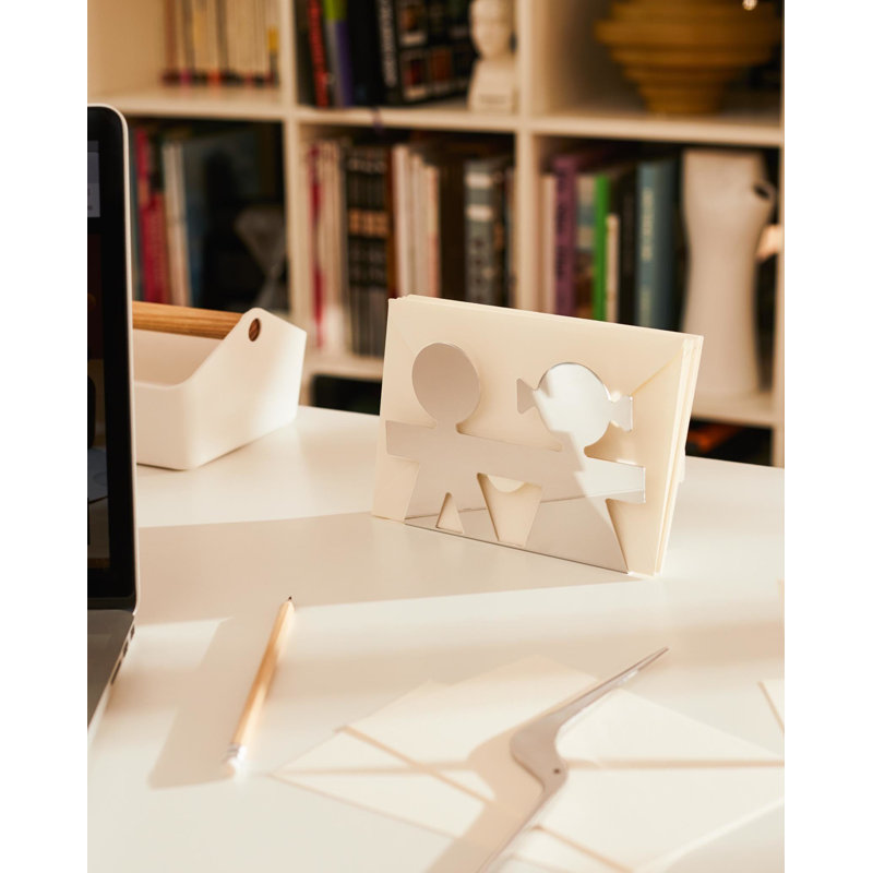 Girotondo Envelope Holder, Stainless Steel