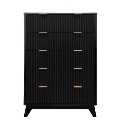 123 cm W Chest of 5 Drawers