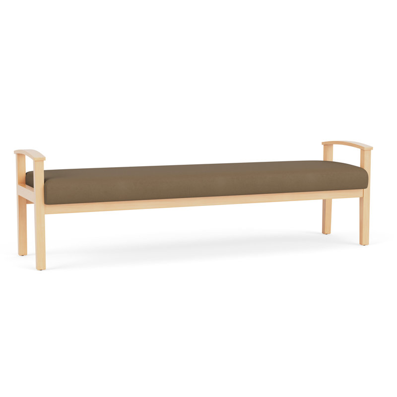 Banc en bois massif Amherst, Patriot Plus taupe, Naturel