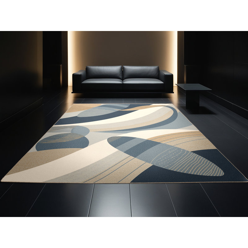 Tapis beige moderne lavable à la machine Osnas Maracas, 2x5