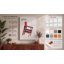 Red & Blue Chair Geometric - Wrapped Canvas-187960074-187960085