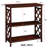 Versatile Console Table 3-Tier With Storage Shelves - Stylish Open Bookshelf Bookcase With Solid Wood Legs For Hallway, Living Room, And Bedroom-1393692732