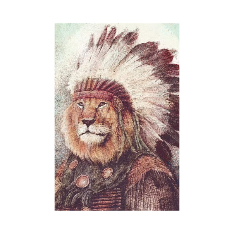 Chief II by Mike Koubou - Wrapped Canvas Print, 66.04 cm H x 45.72 cm W