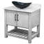 Meuble-lavabo avec comptoir en quartz moka, miroir et lavabo-1148865922-1148865924