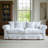 Simple White Fabric Sofa