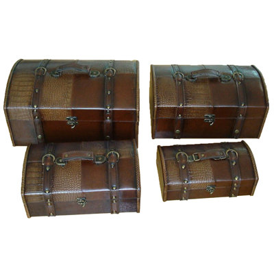 Le sergent cuir Trunk (4 pces)