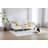 Elena Twin Size Beige Velvet Upholstered Daybed