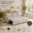 81.9" Square Arm Sofa Bed  Upholstered Pull out Sectional Sofa with Chaise-1136986331