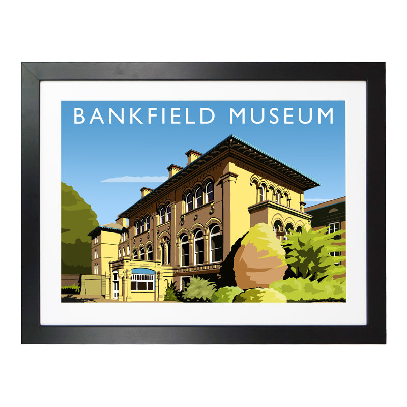 Bankfield Museum - Print, 30cm H x 40cm W x 3cm D, Black Framed
